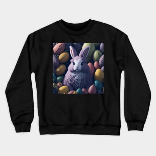 cute easter egg bunny sticker Crewneck Sweatshirt